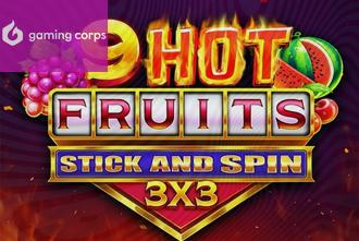 9 Hot Fruits Stick and Spin 3x3